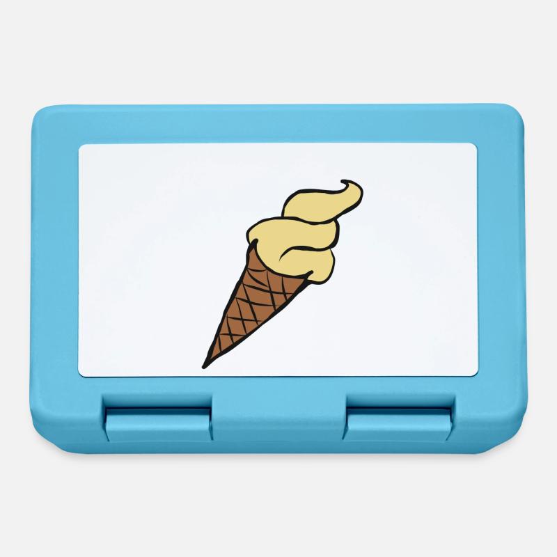 Eiskrem Eis Eiscreme Ice Cream Eiskreme Geschenk - Brotdose - Saphirblau