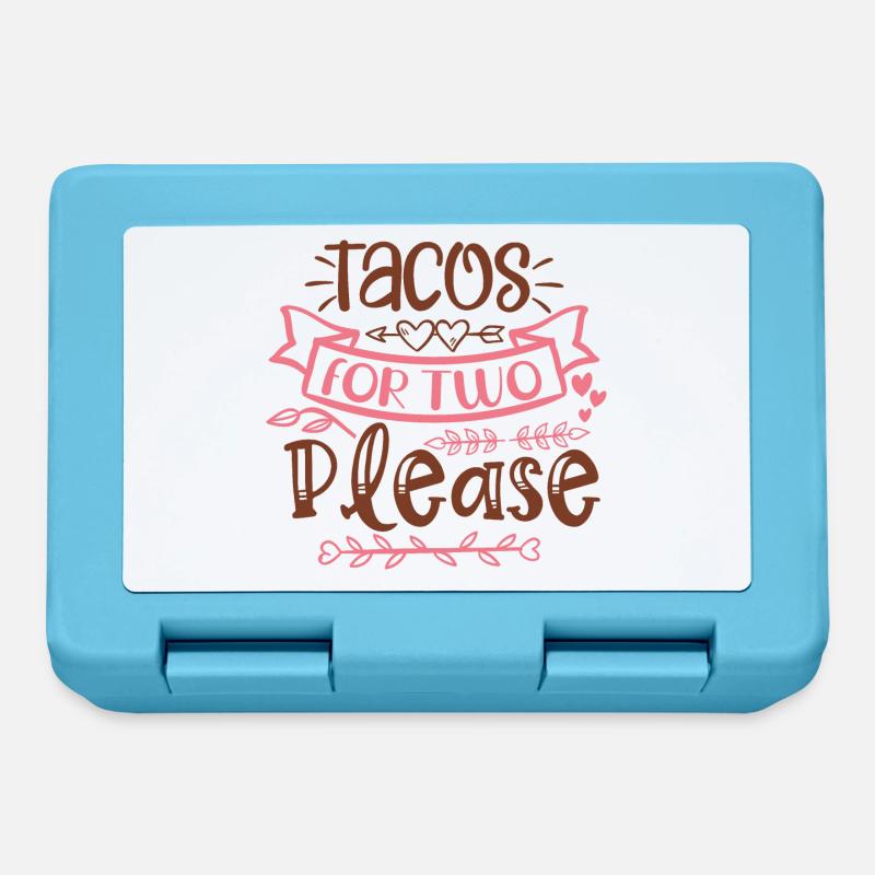 Tacos pour deux s’il vous plaît - Boîte à goûter - bleu saphir