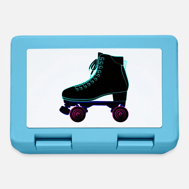 Rollschuhe, roller skates derby skate park, wrotki - Boîte à goûter - bleu saphir