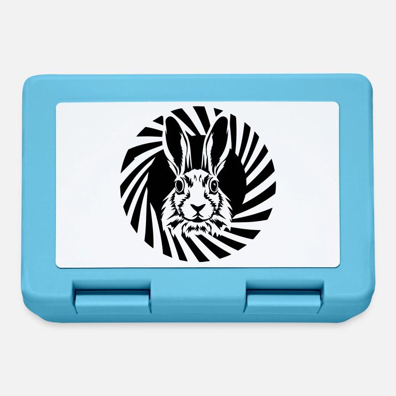 hase - Brotdose - Saphirblau