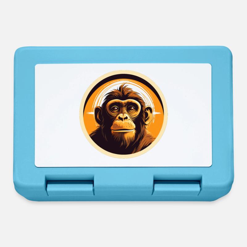 Monkey - Lunchbox - sapphire blue