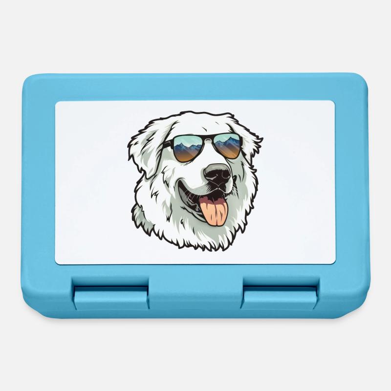 Pyrenäenberghund, Great Pyrenees, Hund - Brotdose - Saphirblau