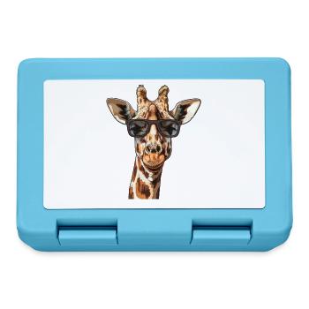 Giraffe Lustig Sommer - Brotdose - Saphirblau - Vorne