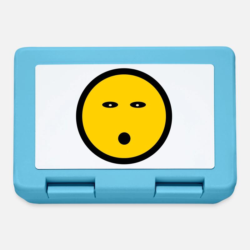 Energyless Emoticon - Image Symbol - Line Face - Lunchbox - sapphire blue