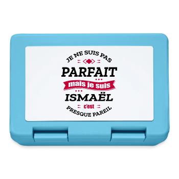 ISMAËL PARFAIT - PRENOM ISMAËL - Boîte à goûter - bleu saphir - Devant