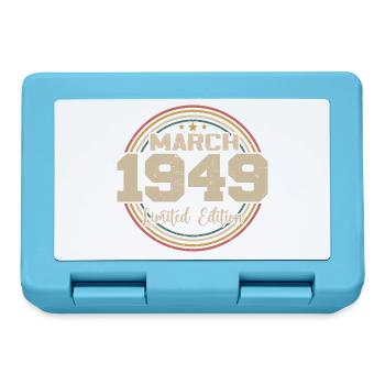 Awesome Since March 1949 Birthday 1949 Gift - Lunchbox - sapphire blue - Front