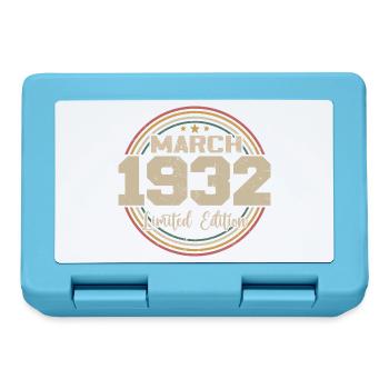 Awesome Since March 1932 Birthday 1932 Gift - Lunchbox - sapphire blue - Front
