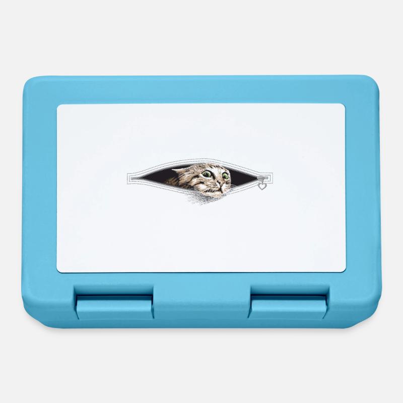 Cat Cats - Lunchbox - sapphire blue