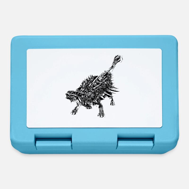Ankylosaurus - Boîte à goûter - bleu saphir