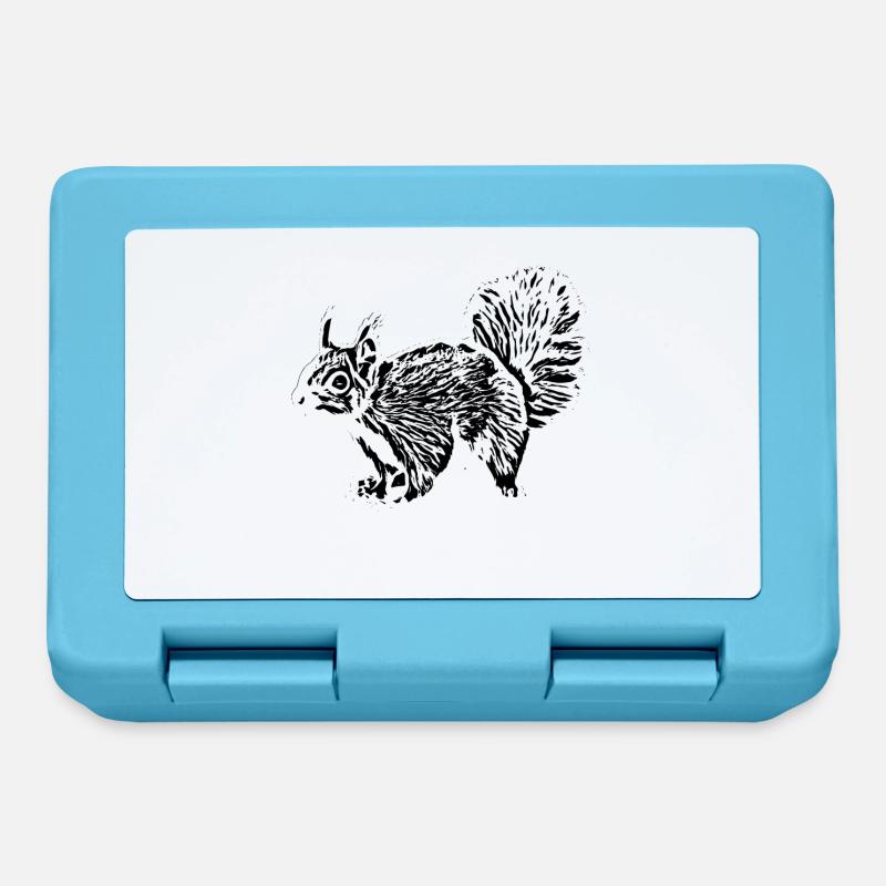 squirrel - Lunchbox - sapphire blue