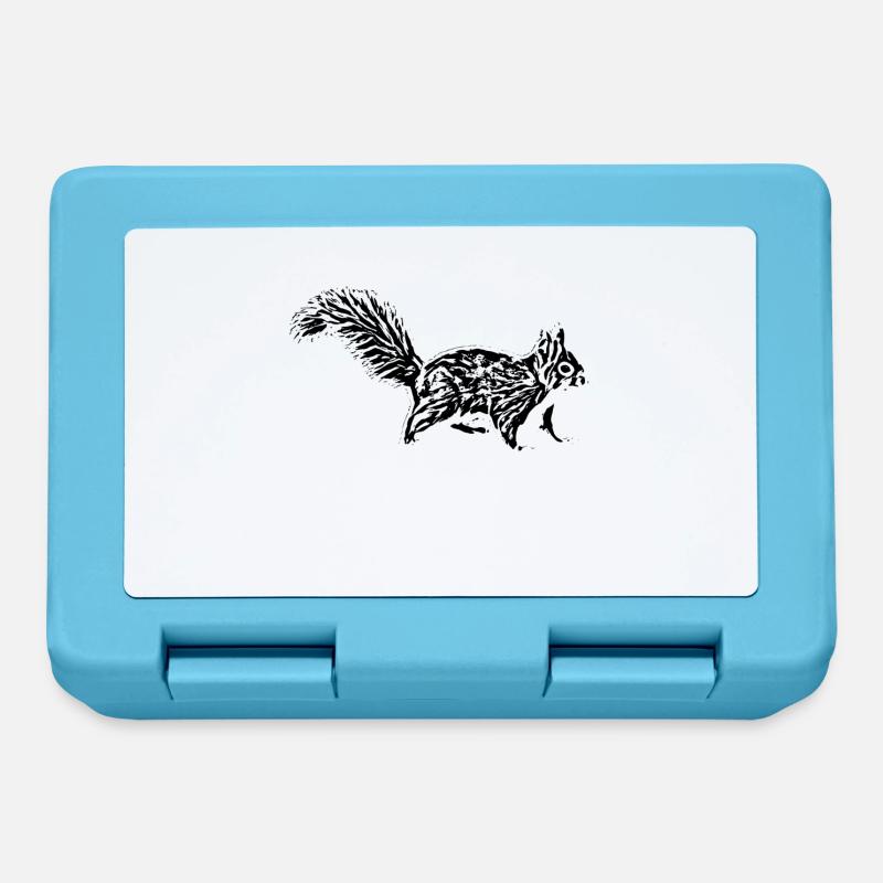 squirrel - Lunchbox - sapphire blue