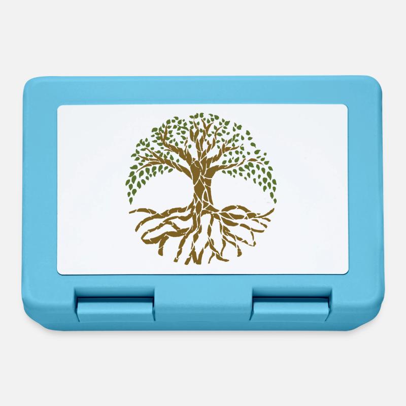 Arbre de la vie - Boîte à goûter - bleu saphir