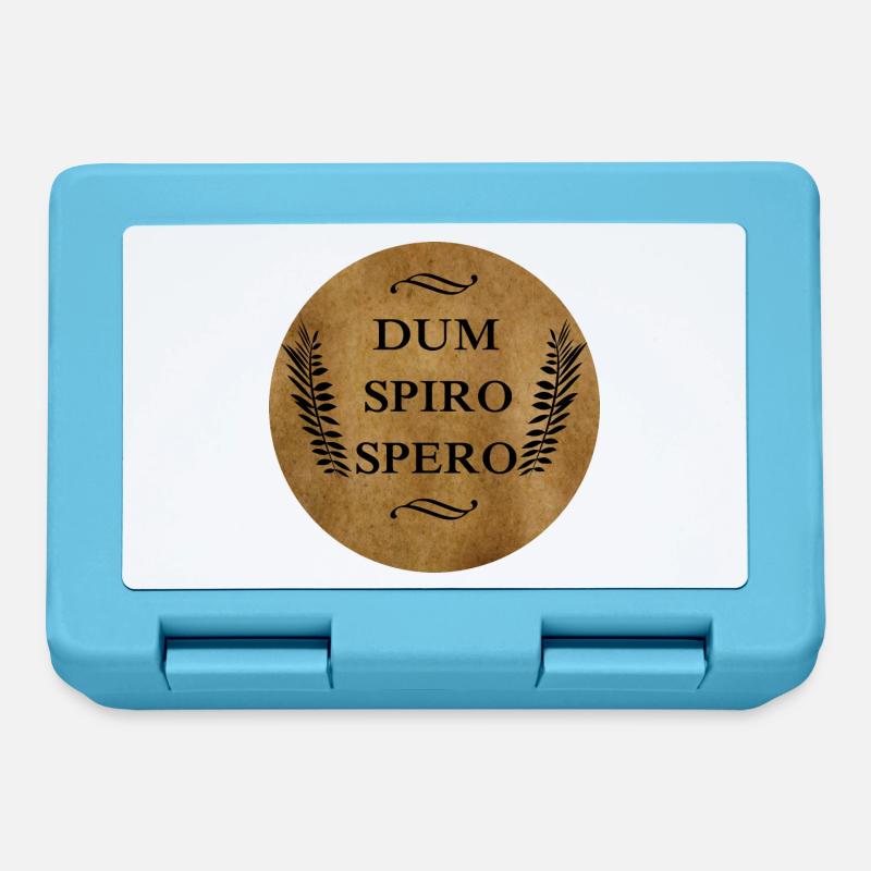 dum spiro spero - Lunchbox - sapphire blue