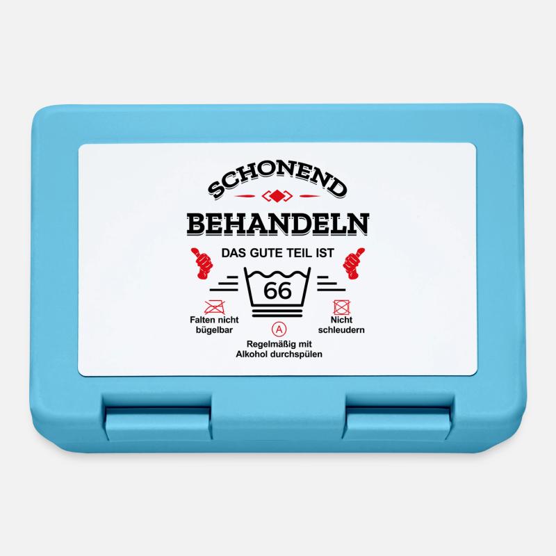 HANDLE MIT SORGFALT – 66 JAHRE PERFEKTION - Brotdose - Saphirblau