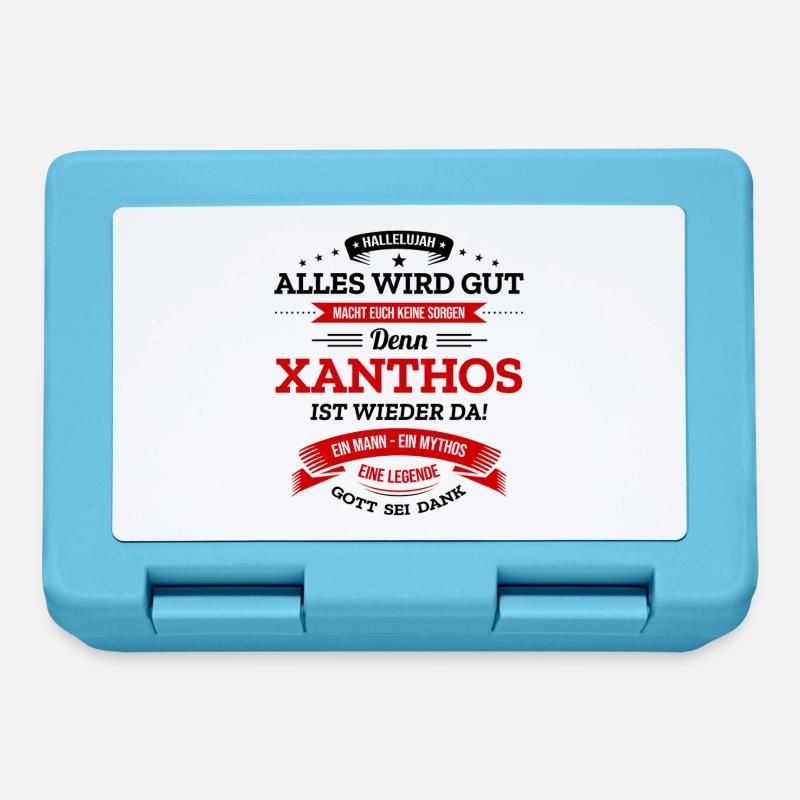 ALLES WIRD GUT, DIE LEGENDE XANTHOS IST DA - Brotdose - Saphirblau
