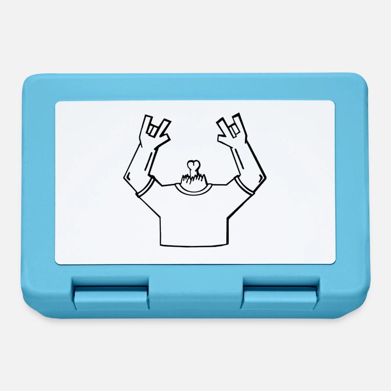 Headless gift gift idea - Lunchbox - sapphire blue