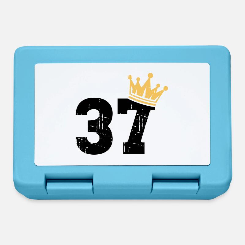 37 Crown 37e anniversaire 37 ans - Boîte à goûter - bleu saphir