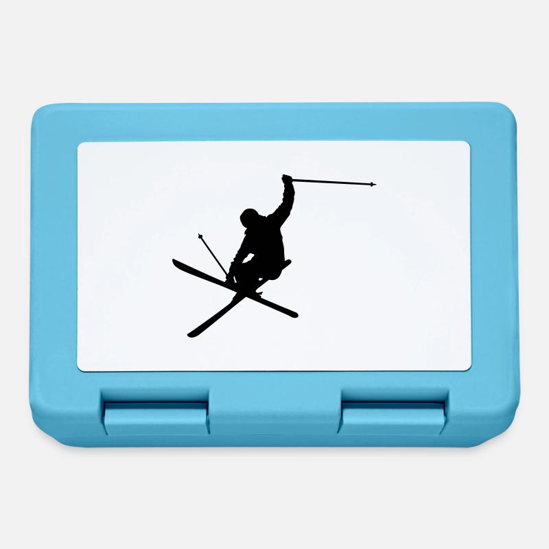 Skiing - Boîte à goûter - bleu saphir
