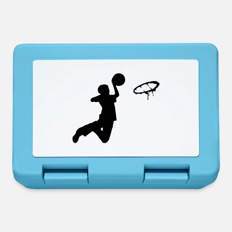 basketball - Boîte à goûter - bleu saphir