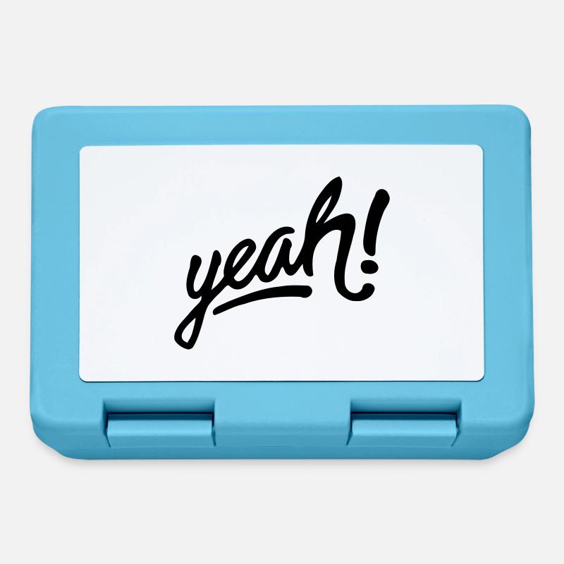 yeah - Brotdose - Saphirblau