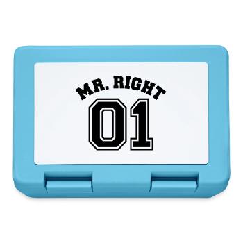 Mr. Right 01 - Lunchbox - sapphire blue - Front