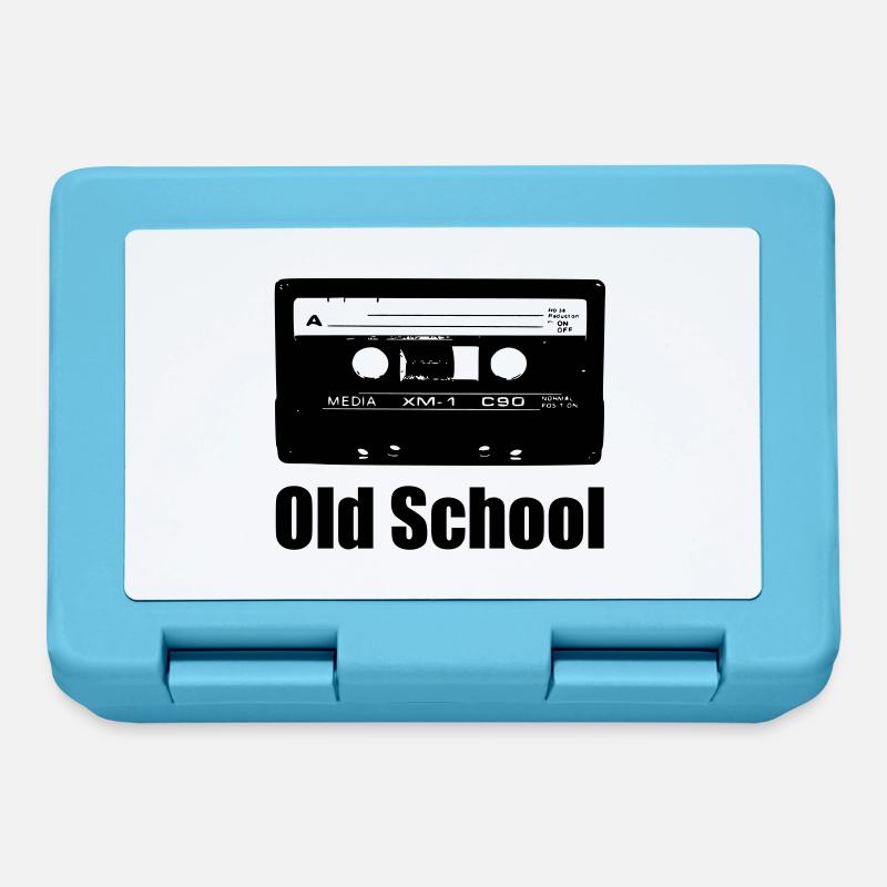 old school - Brotdose - Saphirblau