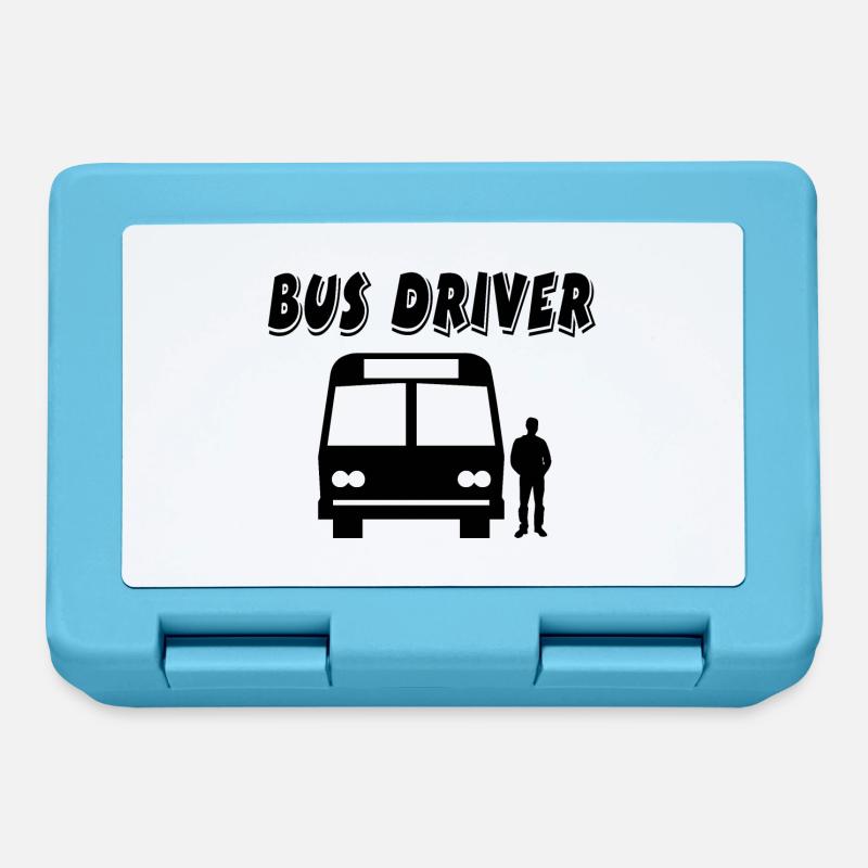 Bus - Brotdose - Saphirblau