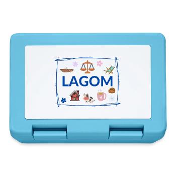Lagom - Brotdose - Saphirblau - Vorne