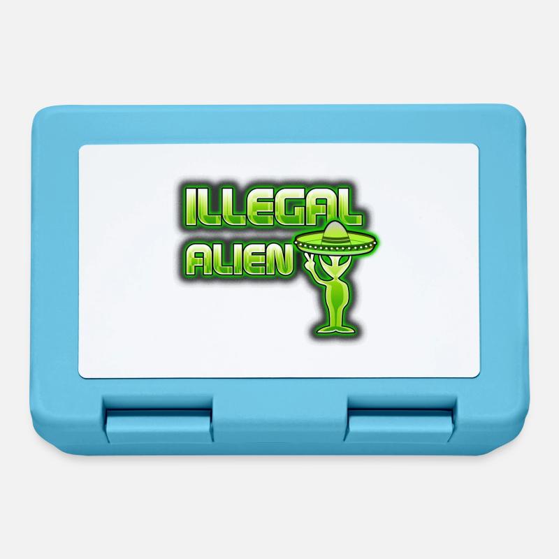 Funny Illegal Alien - Lunchbox - sapphire blue