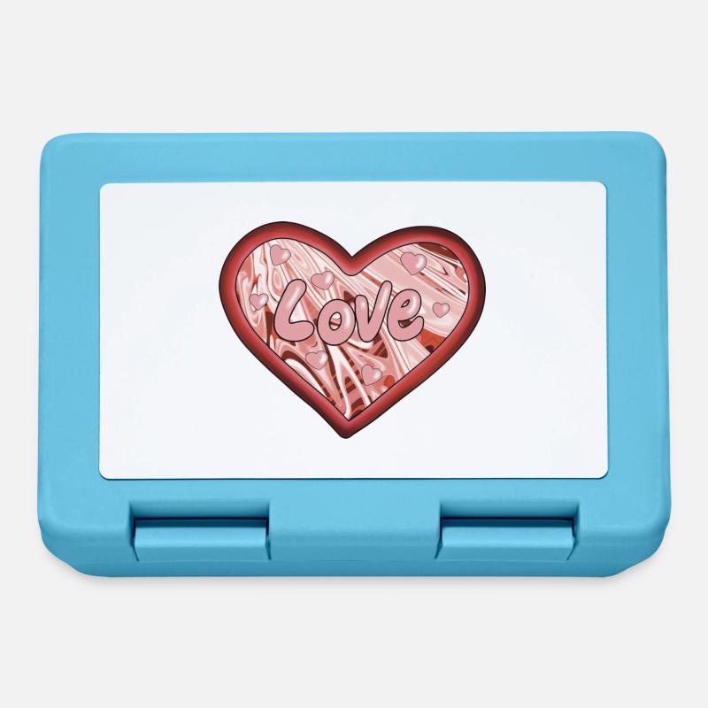 Love - Boîte à goûter - bleu saphir