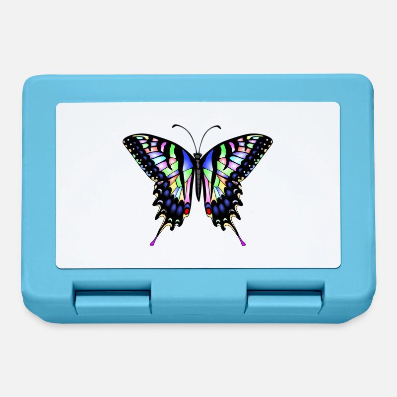 Dovetail Butterfly - Lunchbox - sapphire blue