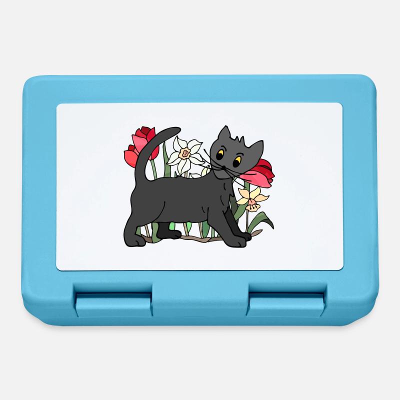 Cat - Lunchbox - sapphire blue