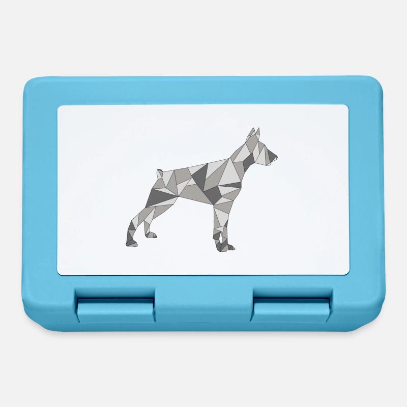 GEOMETRIC DOBERMAN - Lunchbox - sapphire blue