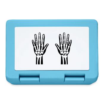 Skeleton Hands 01 - Lunchbox - sapphire blue - Front