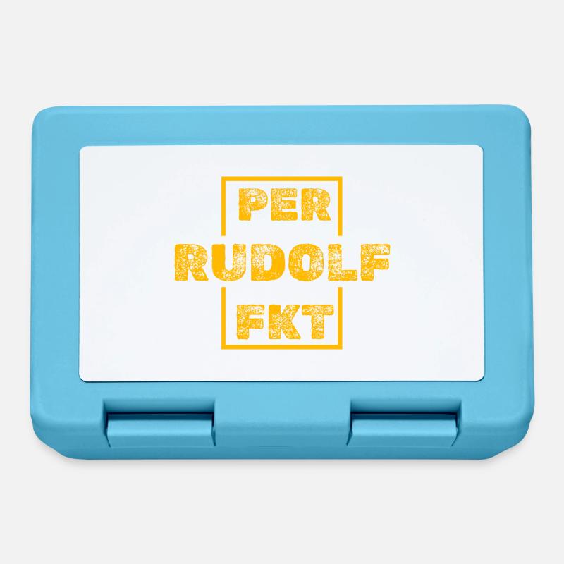 Cadeau pour Rudolf - Boîte à goûter - bleu saphir