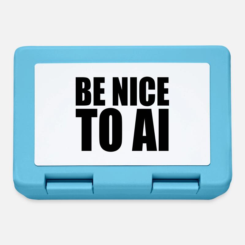 BE NICE TO AI - Brotdose - Saphirblau