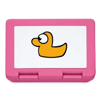 Badeente Quietscheente Wasser Vogel süß niedlich - Brotdose - Pink - Vorne