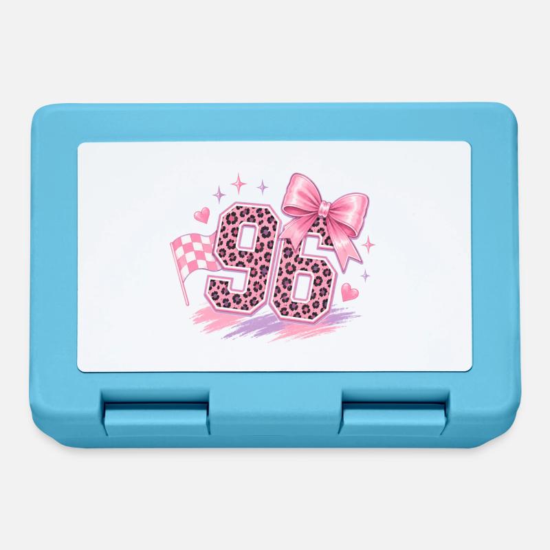 Leopard Pink 96 Glitter - Lunchbox - sapphire blue
