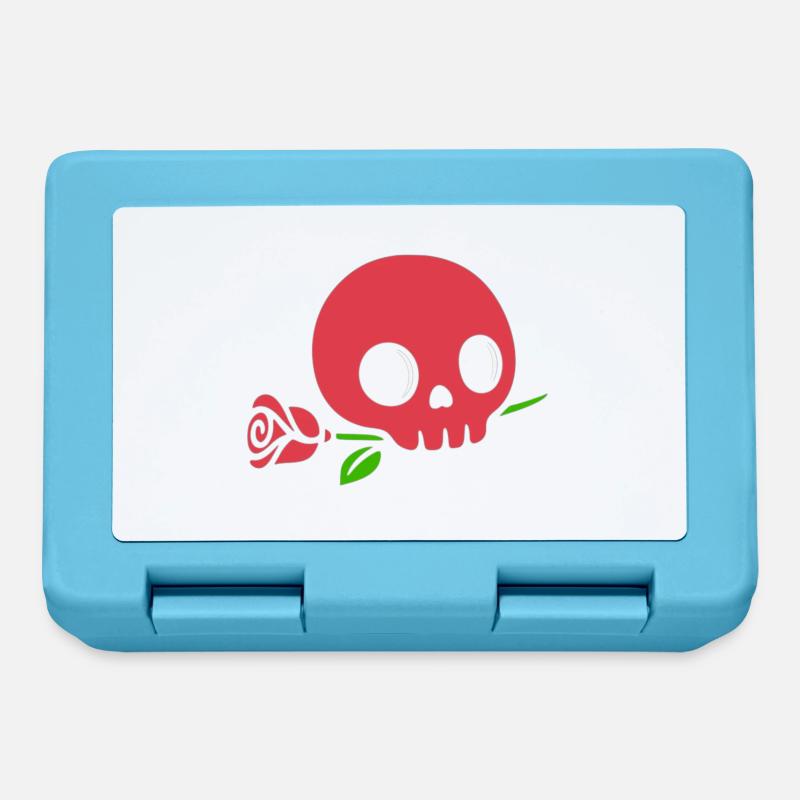 Skull - Boîte à goûter - bleu saphir