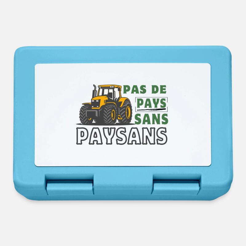 Pas de pays sans paysans - Boîte à goûter - bleu saphir