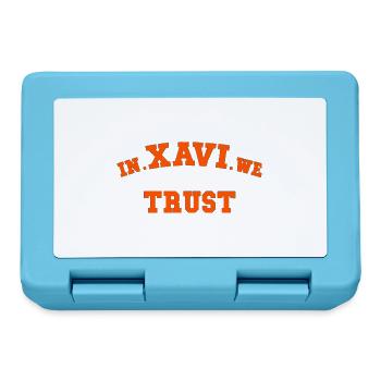 Xavi Wir vertrauen Graphic Tee - Brotdose - Saphirblau - Vorne
