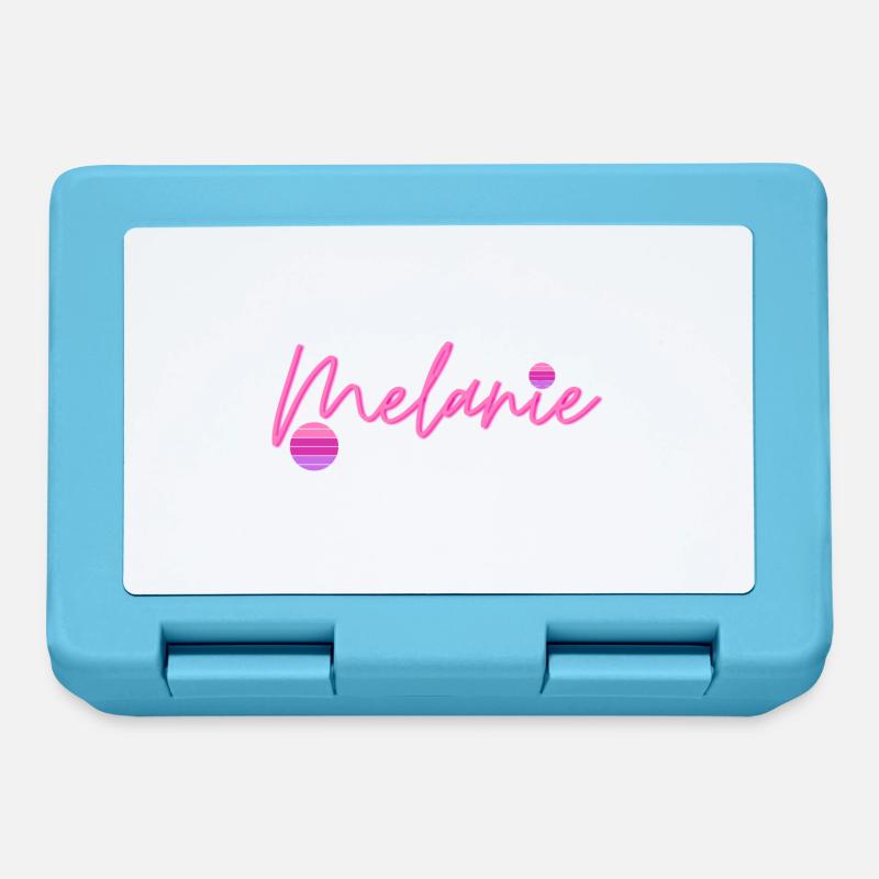 Melanie First name - Lunchbox - sapphire blue