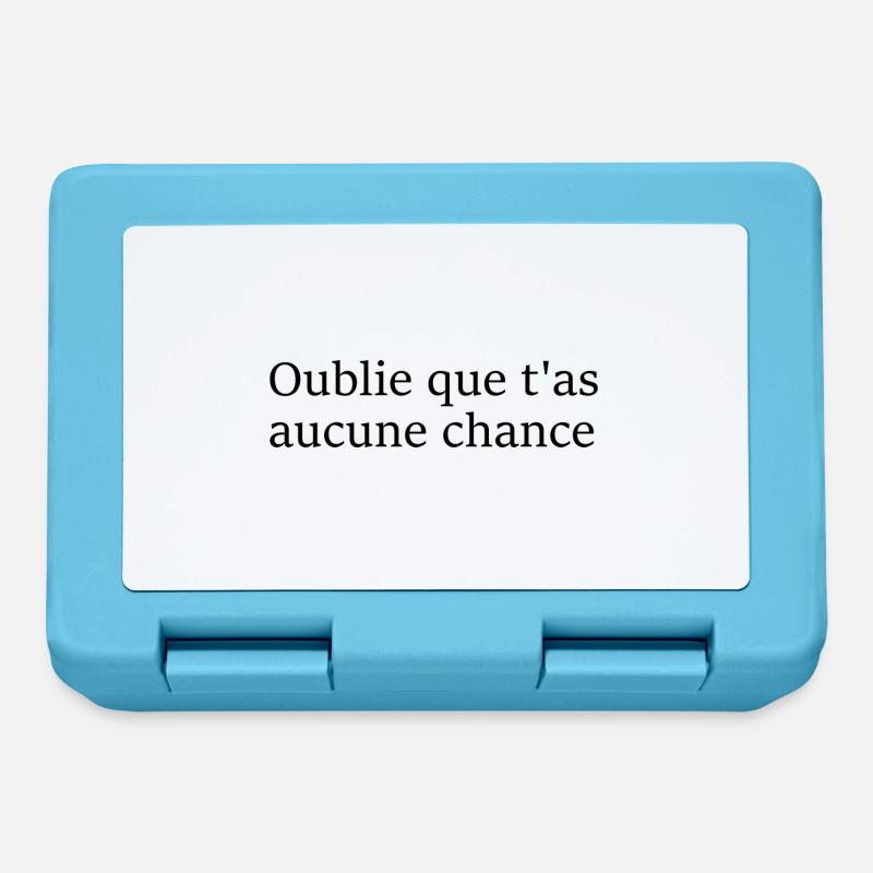 Aucune chance - Boîte à goûter - bleu saphir