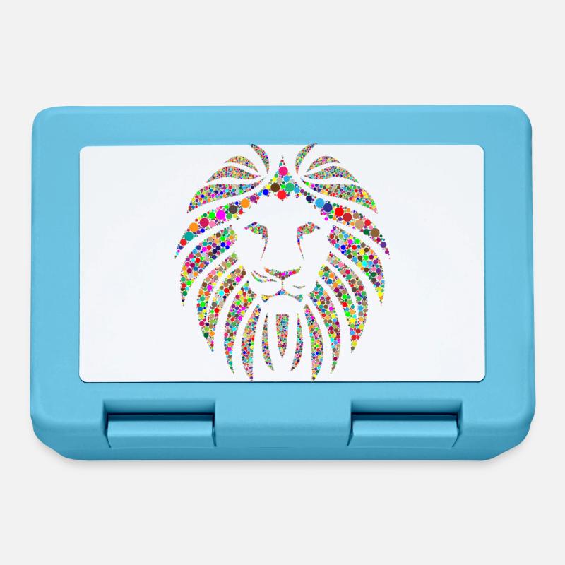 Lion - Boîte à goûter - bleu saphir