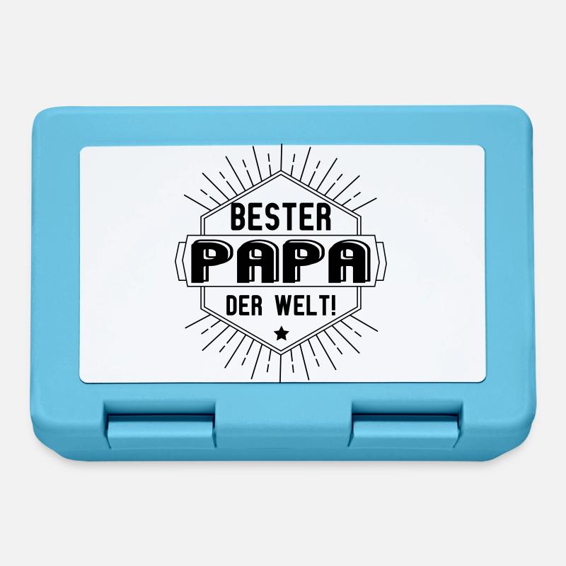 bester papa der welt - Brotdose - Saphirblau