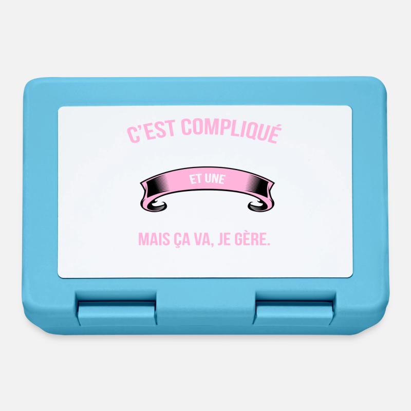Comptable - Boîte à goûter - bleu saphir