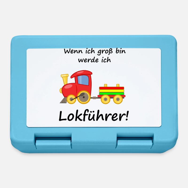 Lokführer Kinder - Brotdose - Saphirblau