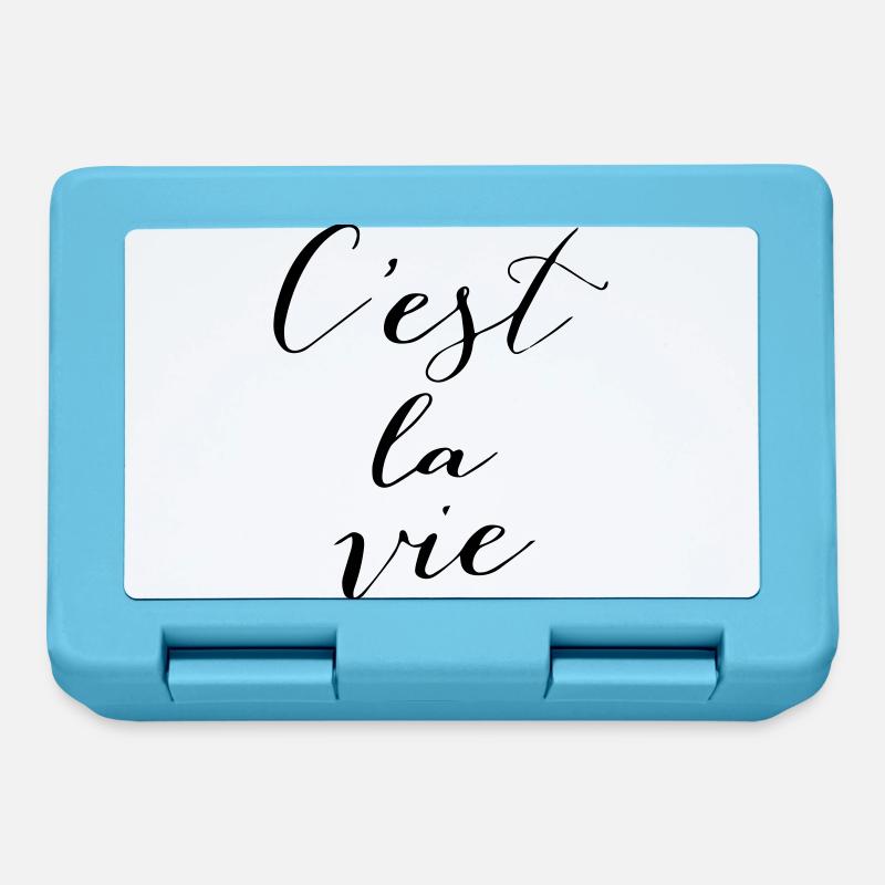 C'est la vie - Brotdose - Saphirblau