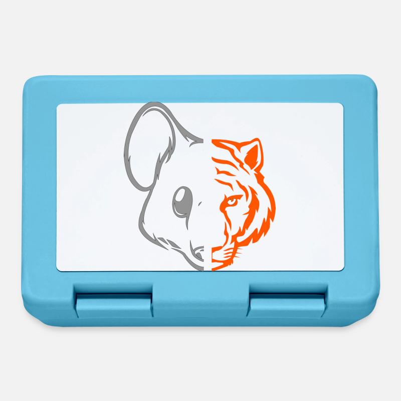 Tiger Maus - Brotdose - Saphirblau