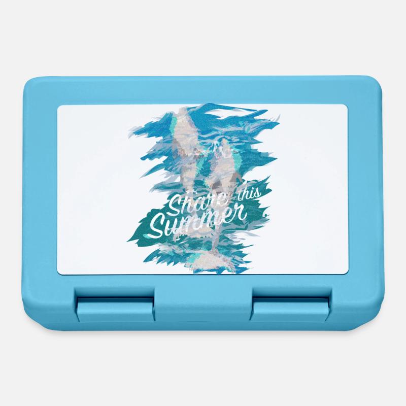 Dolphins - Lunchbox - sapphire blue